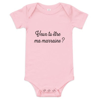 Body bébé « Veux tu être ma marraine »