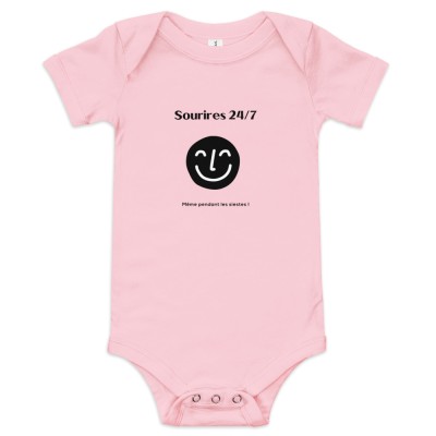 Body bébé « Sourire 24/7 même pendant les siestes ! »